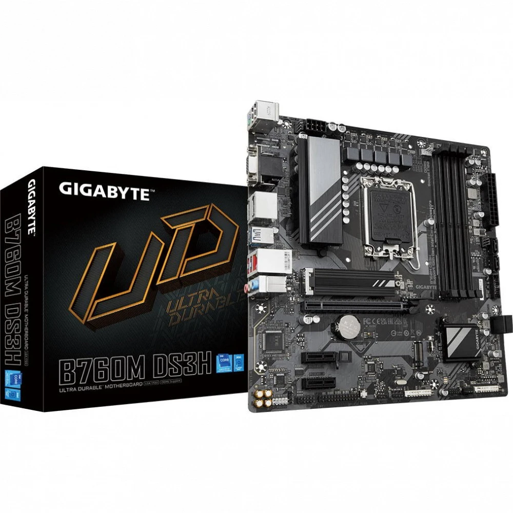 Материнская плата Gigabyte B760M DS3H Micro-ATX, LGA 1700