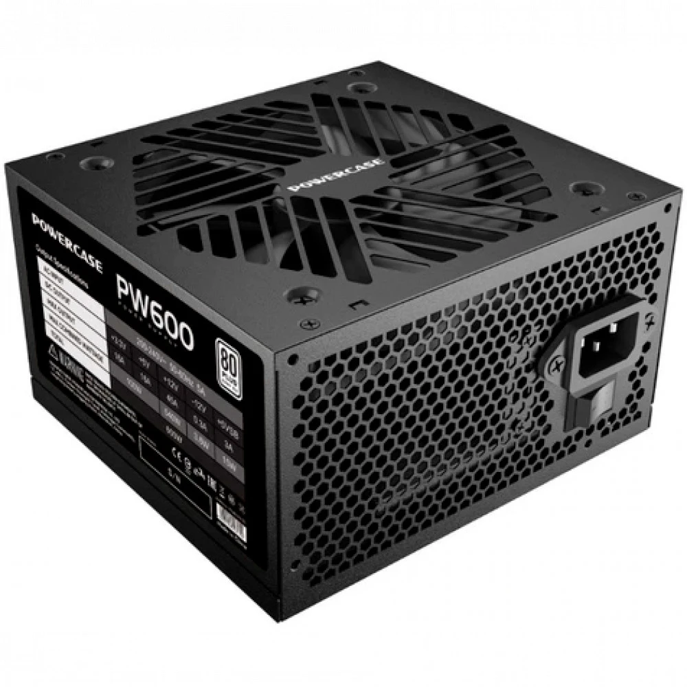 Блок питания Powercase PW600 PS-600W-DC 600 Вт, 80+