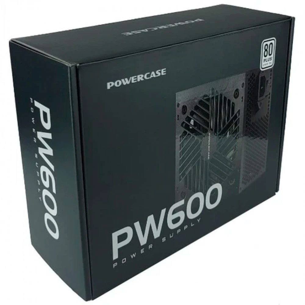 Блок питания Powercase PW600 PS-600W-DC 600 Вт, 80+