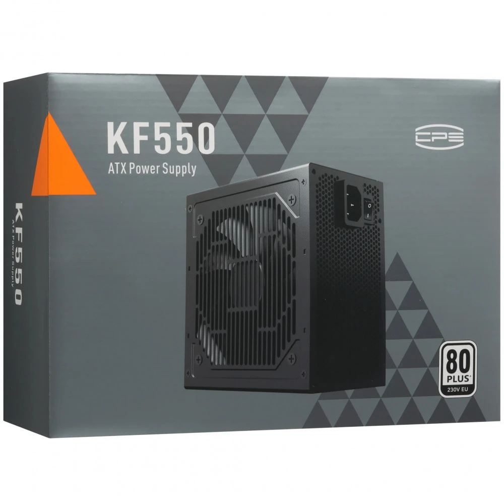 Блок питания PCcooler KF550 Black P3-F550-W1HWBK0-EU 550 Вт, 80+ White