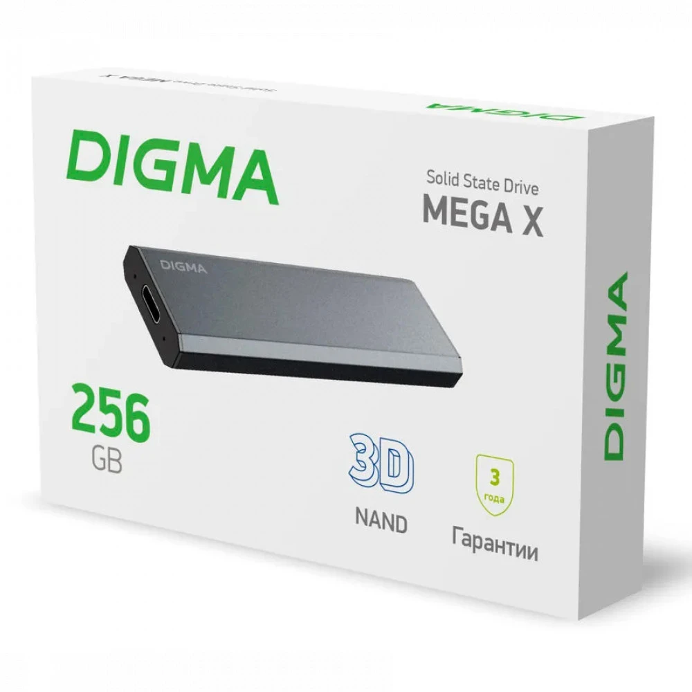 Внешние накопители Digma MEGA X DGSM8256G1MGG 256 ГБ