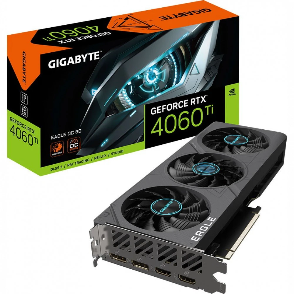 Видеокарта Gigabyte RTX 4060 Ti EAGLE OC 8G GV-N406TEAGLE OC-8GD 8 ГБ