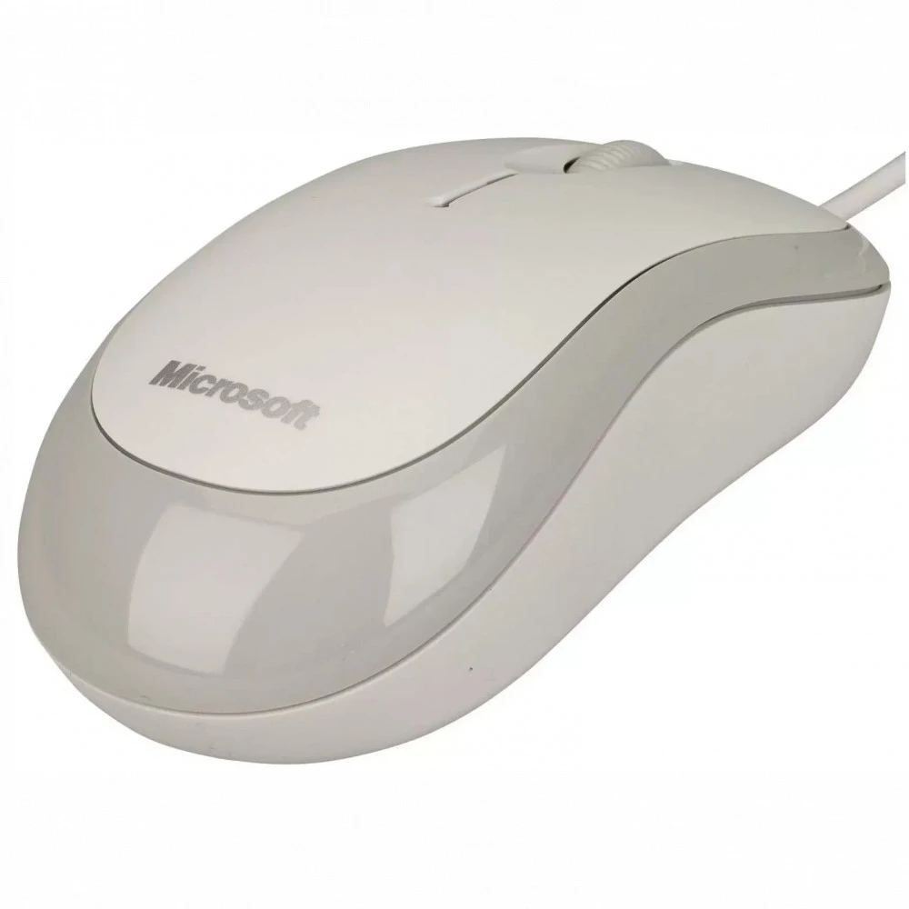 Мышь Microsoft Basic Optical White P58-00066 Бюджетные, Проводная