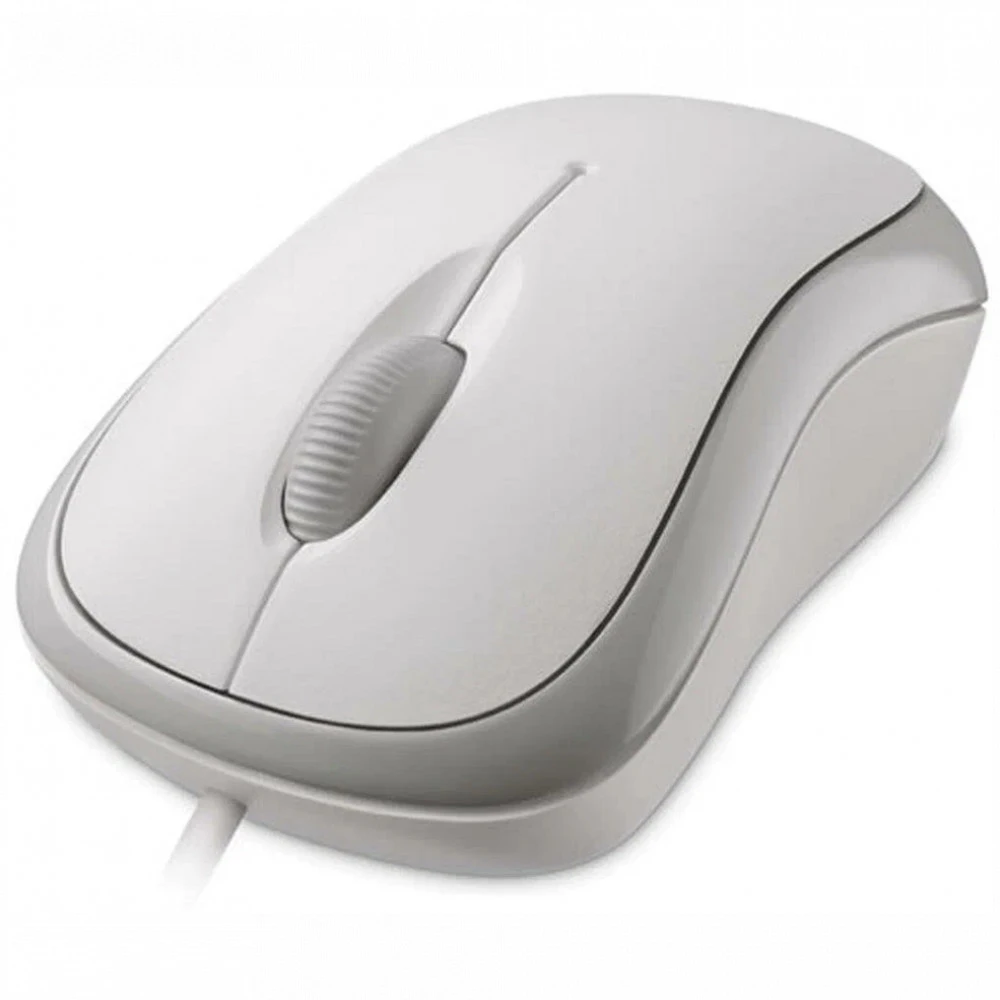 Мышь Microsoft Basic Optical White P58-00066 Бюджетные, Проводная