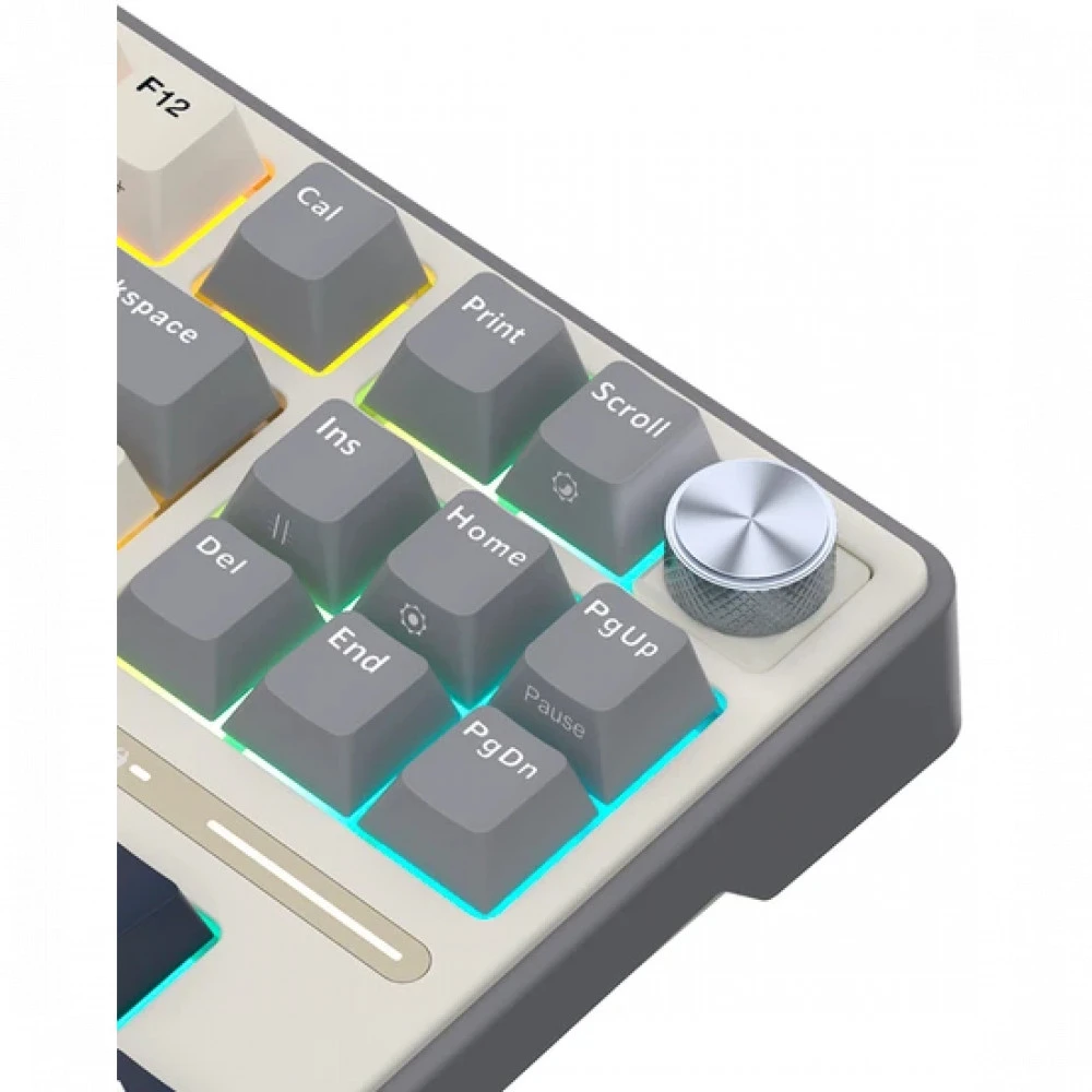 Клавиатура Royal Kludge R87 Pro Half Grey (Cream Switch) 6977576550434 Проводная, USB