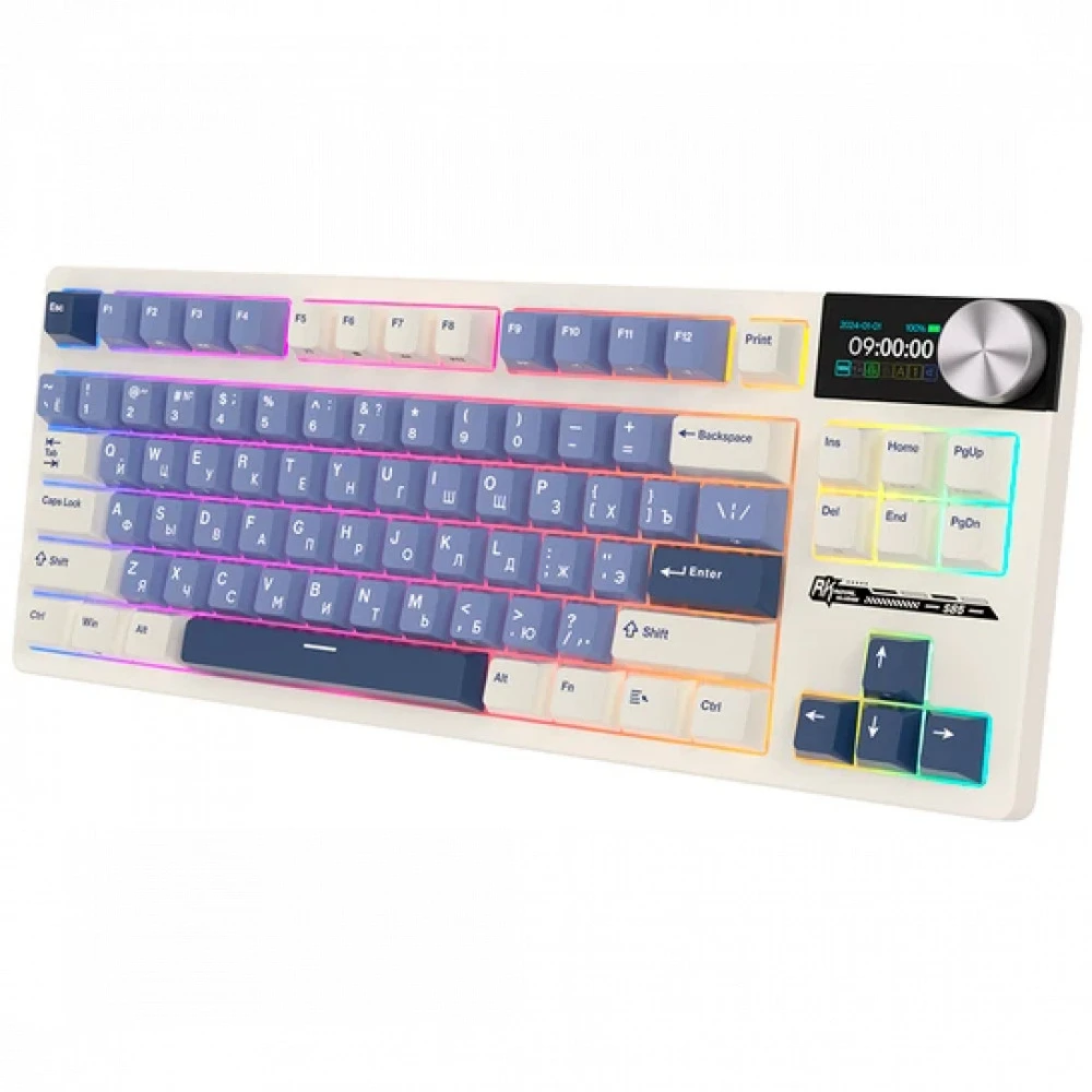 Клавиатура Royal Kludge S85 Horizon Blue (Beige Switch) 6977576550823 Беспроводная, Bluetooth
