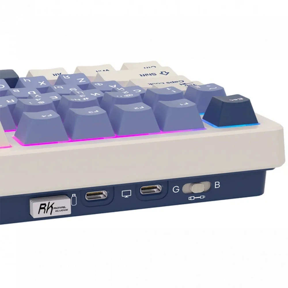 Клавиатура Royal Kludge S85 Horizon Blue (Beige Switch) 6977576550823 Беспроводная, Bluetooth