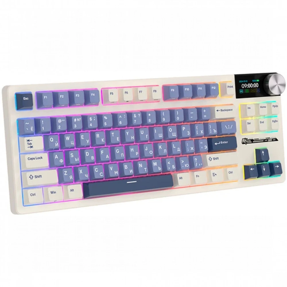 Клавиатура Royal Kludge S85 Horizon Blue (Beige Switch) 6977576550823 Беспроводная, Bluetooth