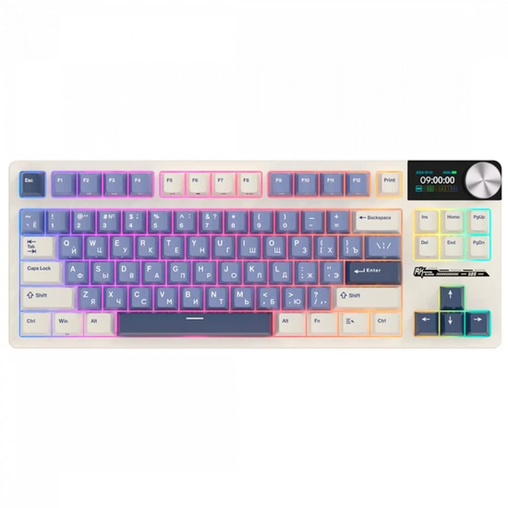 Клавиатура Royal Kludge S85 Horizon Blue (Beige Switch) 6977576550823 Беспроводная, Bluetooth