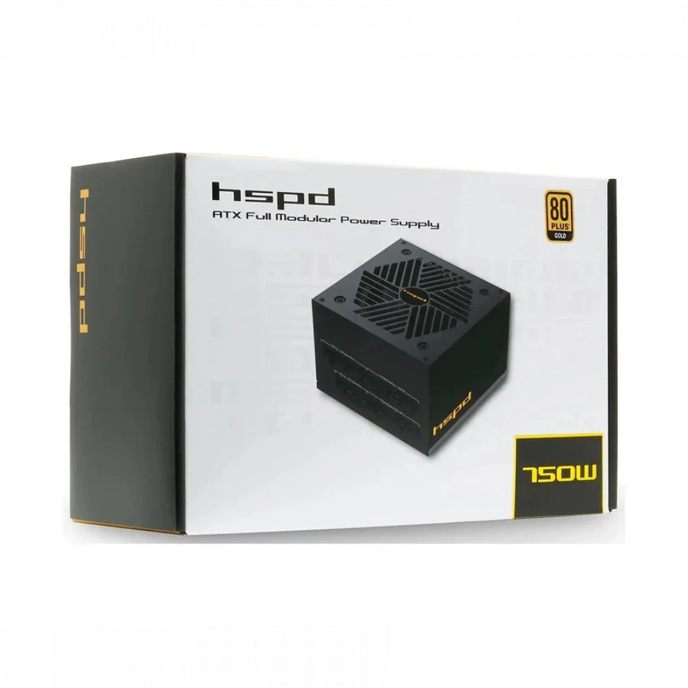 Блок питания HSPD HST-750GF-BK 750 Вт, 80+ Gold
