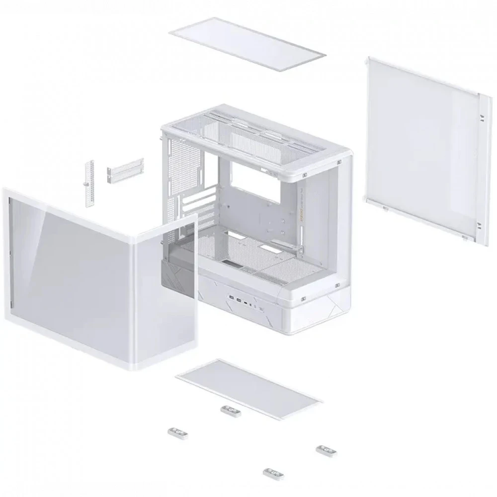 Корпус Jonsbo D200 White Mini-Tower