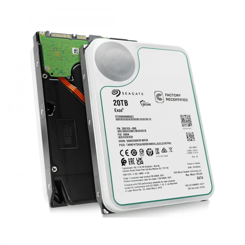 Серверный жесткий диск Seagate ST20000NM002C 3,5 LFF, 20 ТБ, SATA
