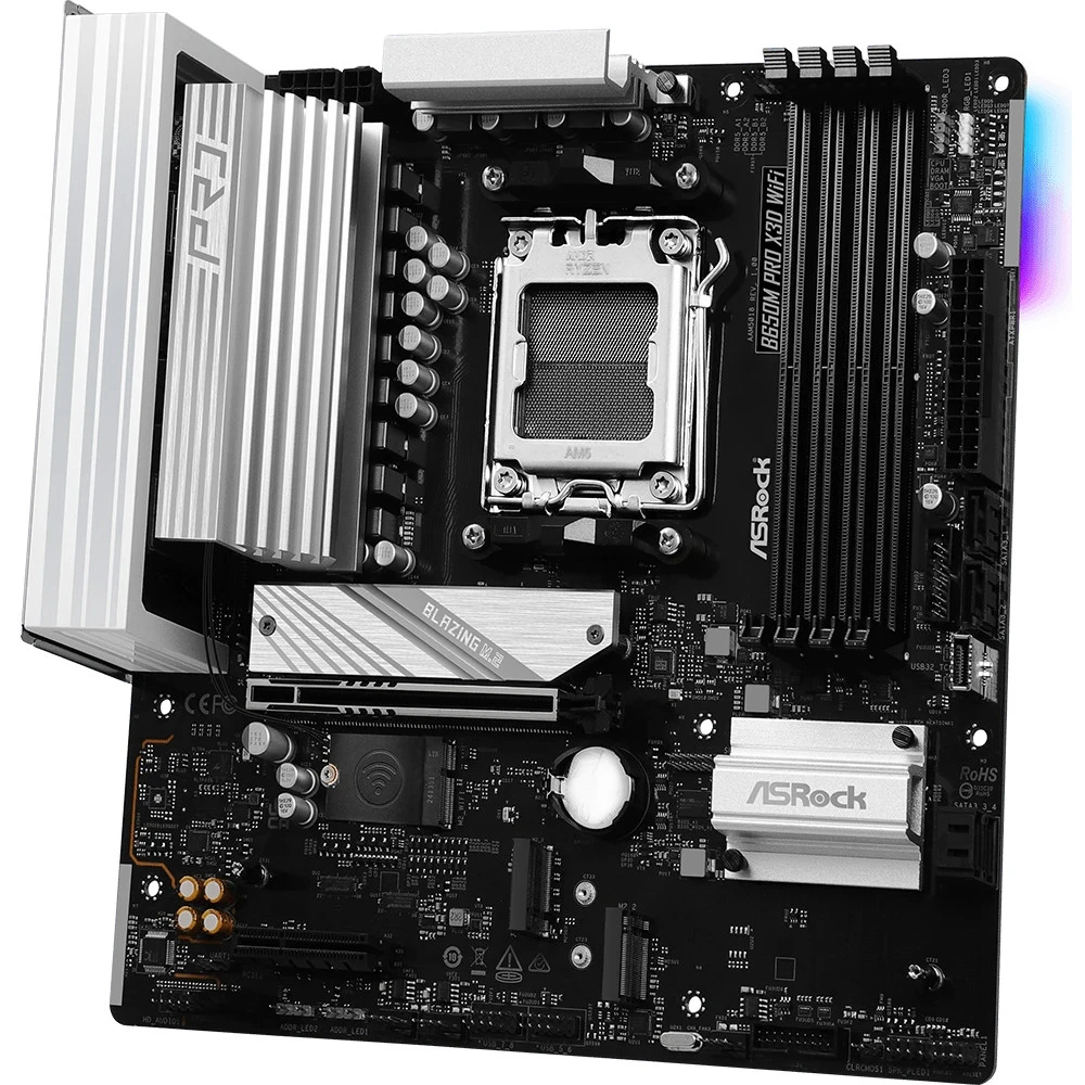 Материнская плата ASRock B650M PRO X3D WIFI Micro-ATX, AMD AM5