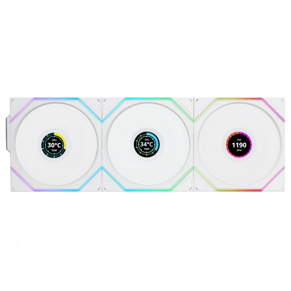 Система охлаждения Lian Li UNI FAN TL120 LCD Reverse Blade Wireless G99.12RTLLCD1W3W.00 Для системного блока