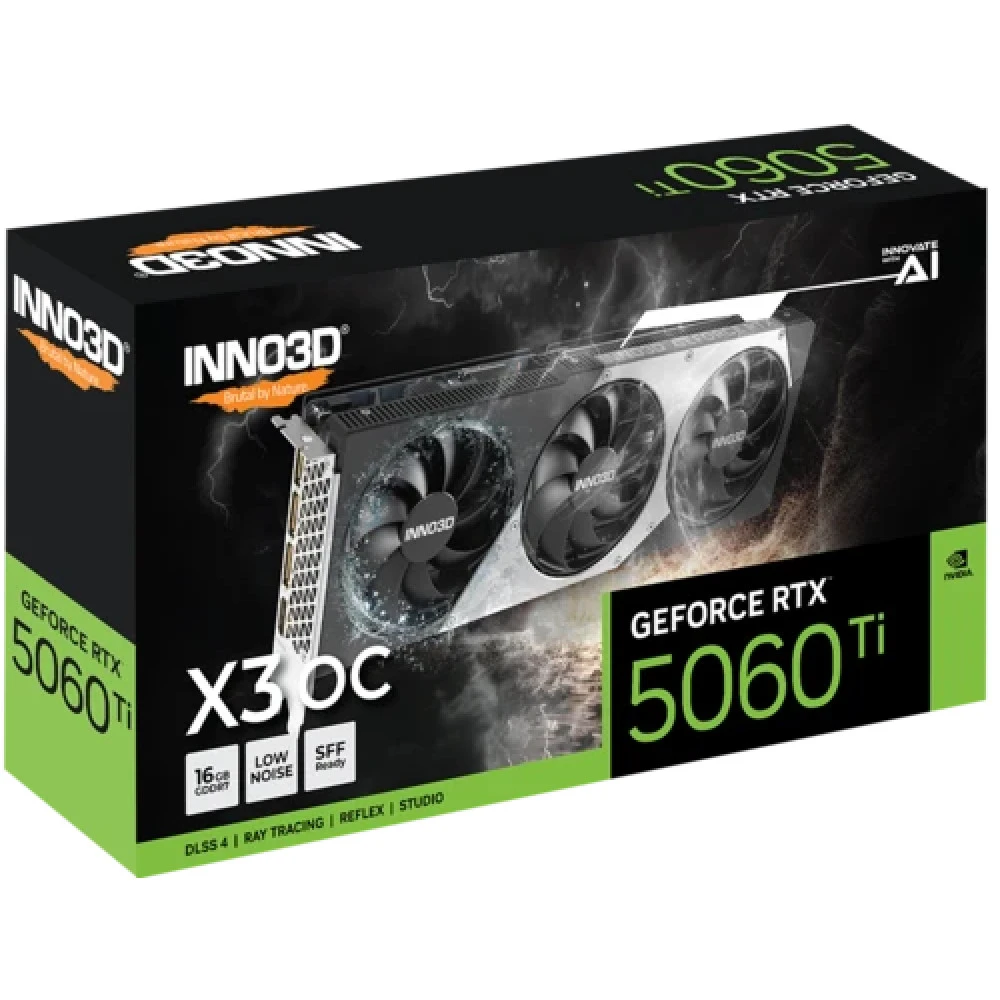 Видеокарта Inno3D GeForce RTX 5060 Ti X3 OC N506T3-16D7X-191073L 16 ГБ