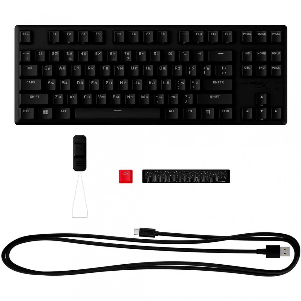 Клавиатура HyperX Alloy Origins Core PBT HX Red TKL 639N7AA#ABA Проводная, USB