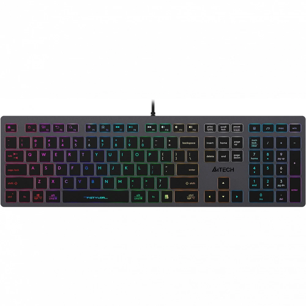 Клавиатура A4Tech Fstyler FX60H-Neon Проводная, USB