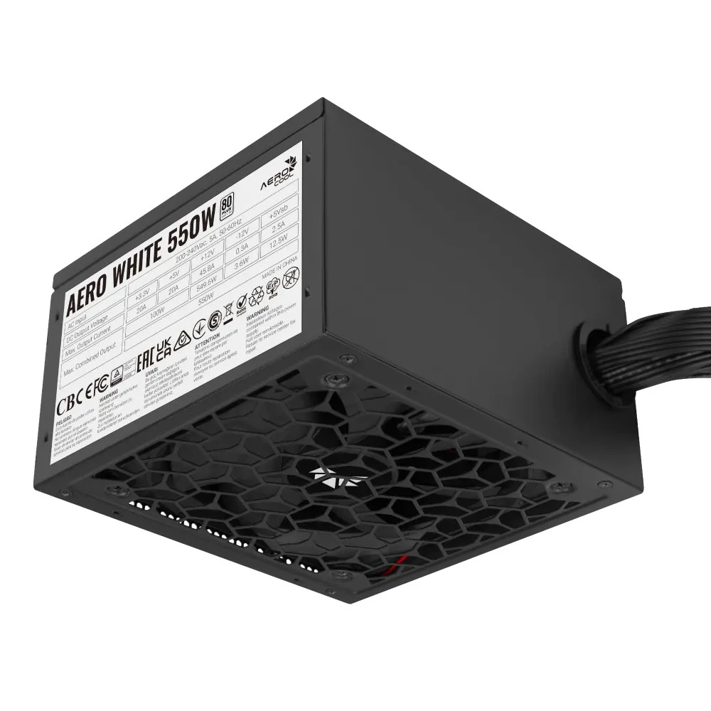 Блок питания Aerocool AERO WHITE 550W ACPW-AR55AEC.12 550 Вт, 80+ White