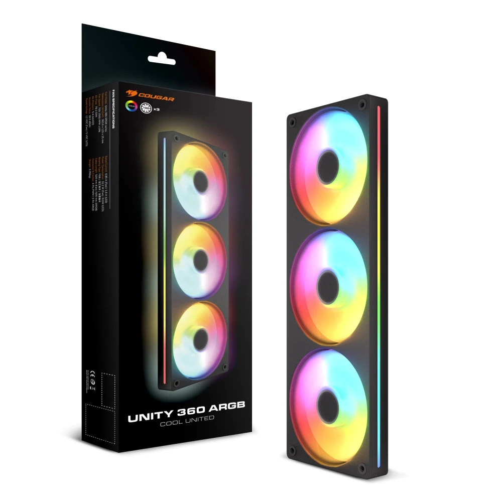 Система охлаждения Cougar Unity360-FB ARGB Black CF-UN360FB-RGB Для системного блока