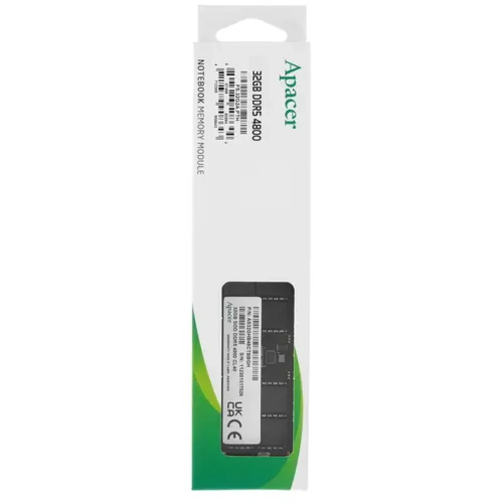 ОЗУ Apacer FS.32G2A.PTH SO-DIMM, DDR5, 32 Гб, 4800 МГц
