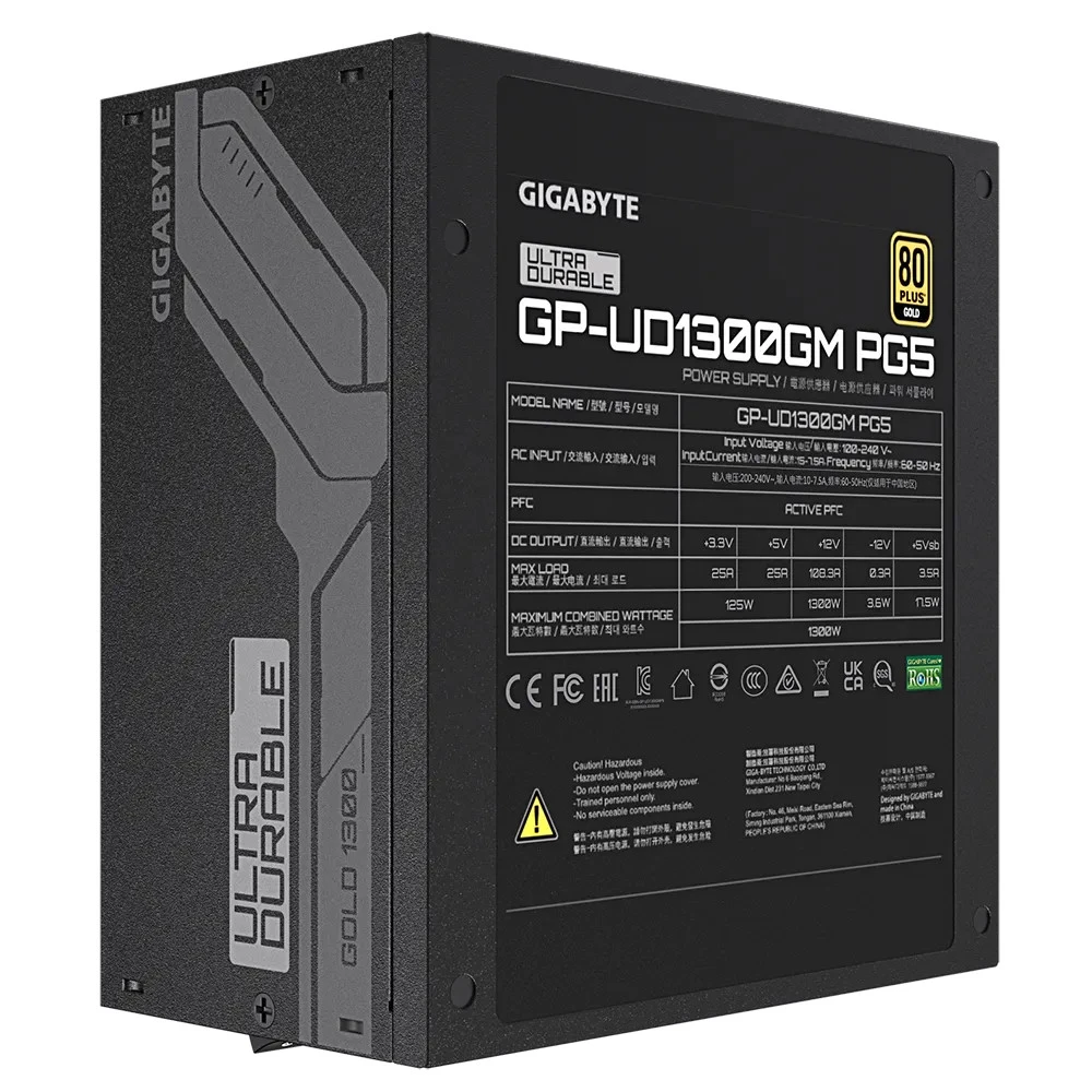 Блок питания Gigabyte GP-UD1300GM PG5 1000 Вт, 80+ Gold
