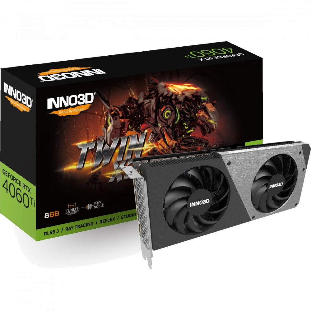 Видеокарта Inno3D RTX 4060 Ti 8GB TWIN X2 OC N406T2-08D6X-171153N 8 ГБ