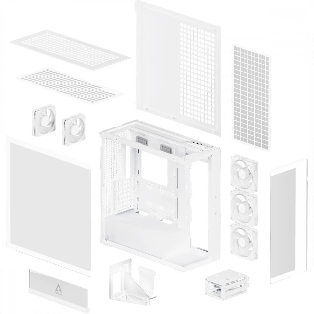 Корпус ARCTIC Xtender VG White ACPCC00017A Mid-Tower