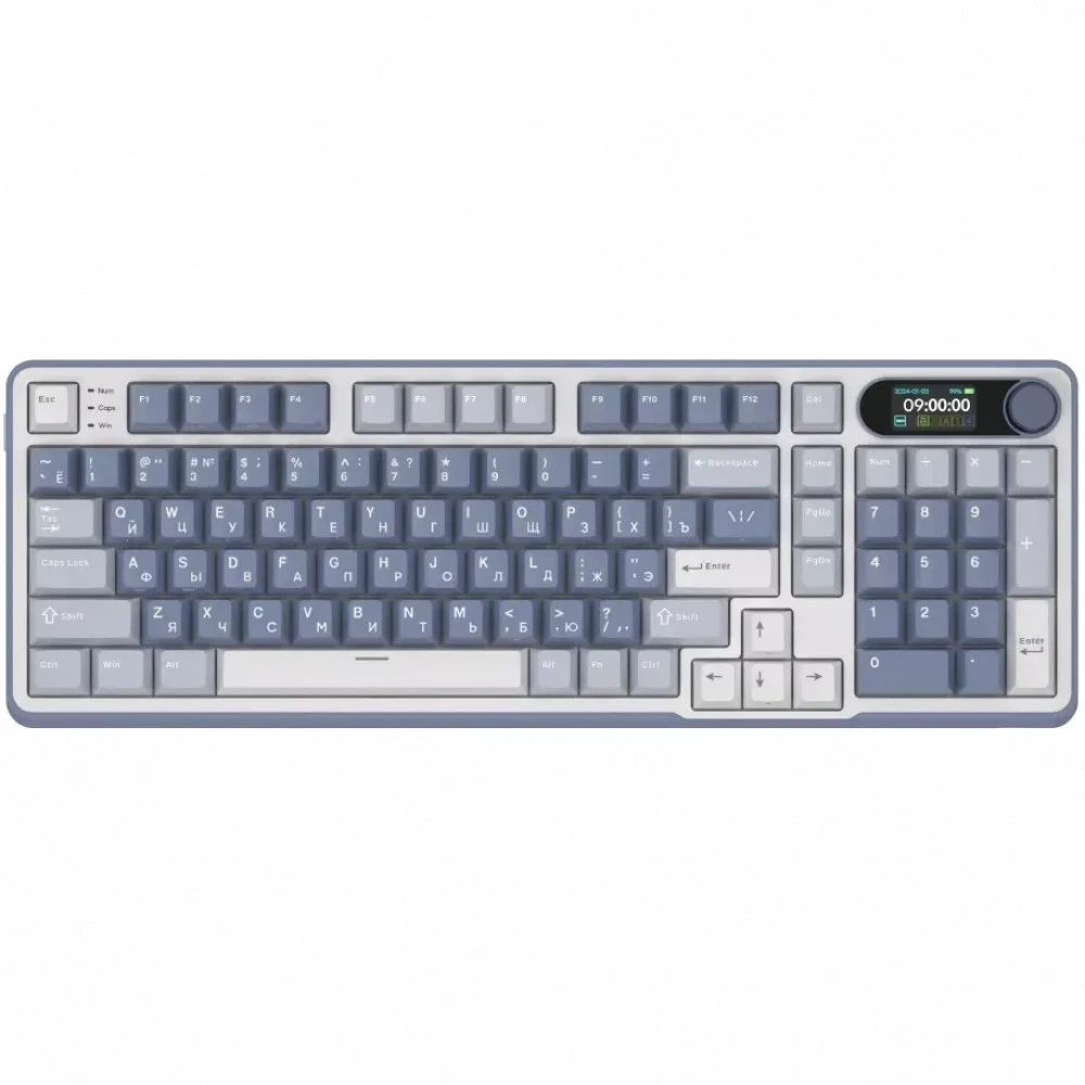 Клавиатура Royal Kludge RK-S98 Ocean Blue (Brown Switch) 6977576550601 Беспроводная, Bluetooth