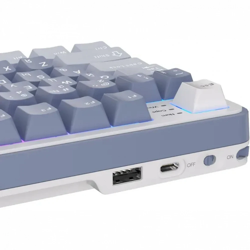 Клавиатура Royal Kludge RK-S98 Ocean Blue (Brown Switch) 6977576550601 Беспроводная, Bluetooth