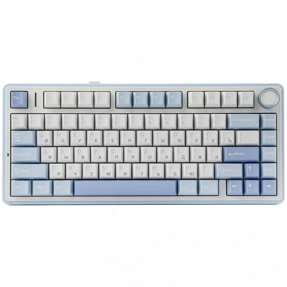 Клавиатура Aula F75 White+Blue+Purple Беспроводная, Bluetooth