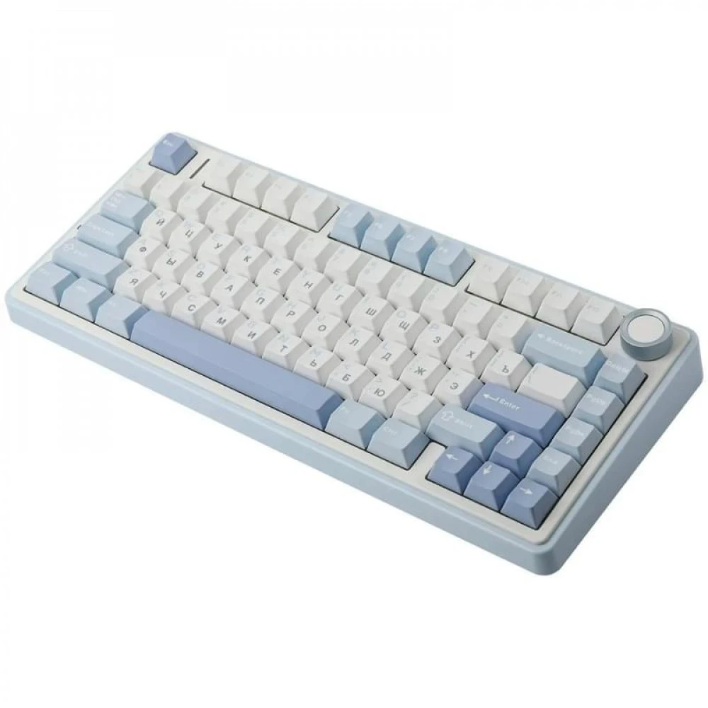 Клавиатура Aula F75 White+Blue+Purple Беспроводная, Bluetooth