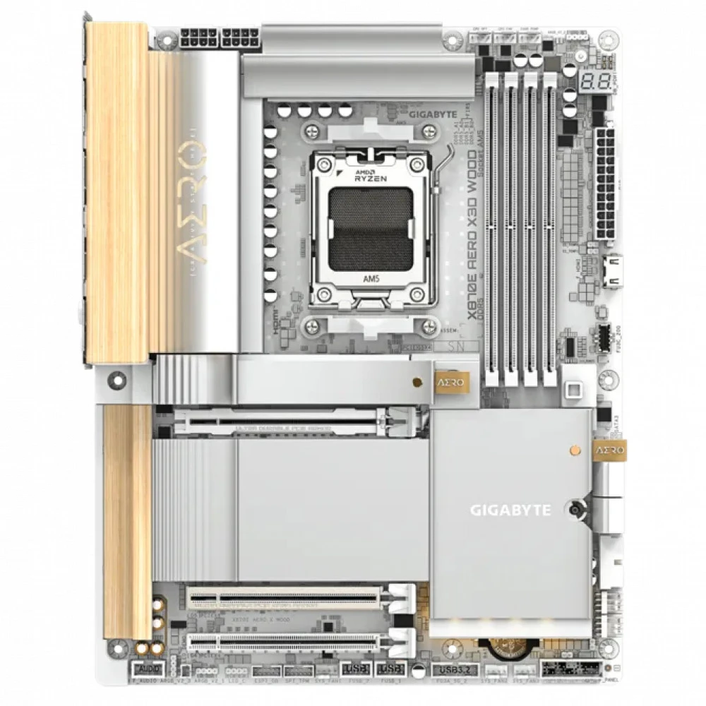 Материнская плата Gigabyte X870E AERO X3D WOOD X870E AERO X WOOD 1.0 ATX, AMD AM5