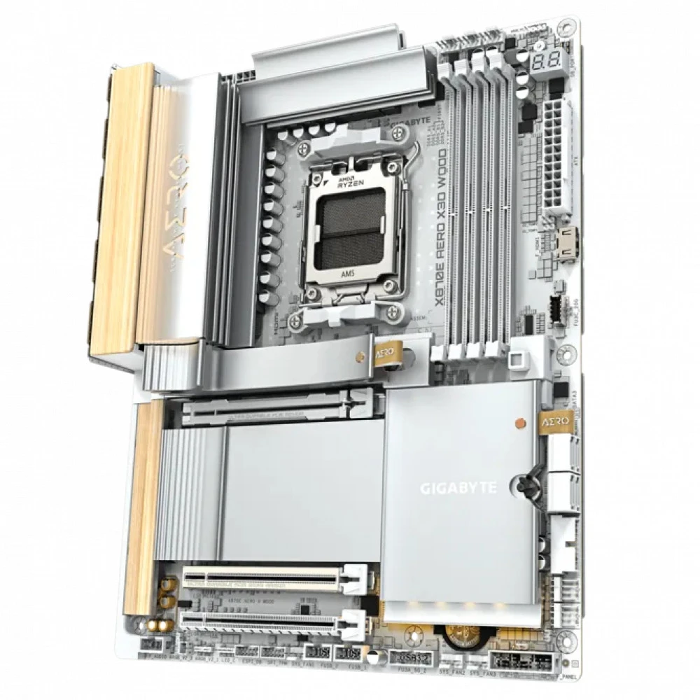 Материнская плата Gigabyte X870E AERO X3D WOOD X870E AERO X WOOD 1.0 ATX, AMD AM5