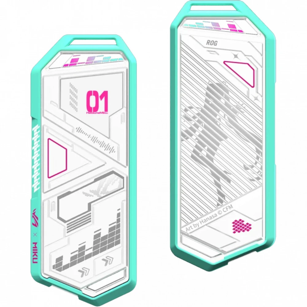 Аксессуар для жестких дисков Asus Внешний корпус для SSD M.2 ASUS ROG Strix Arion Hatsune Miku Edition 90DD02H1-M09010