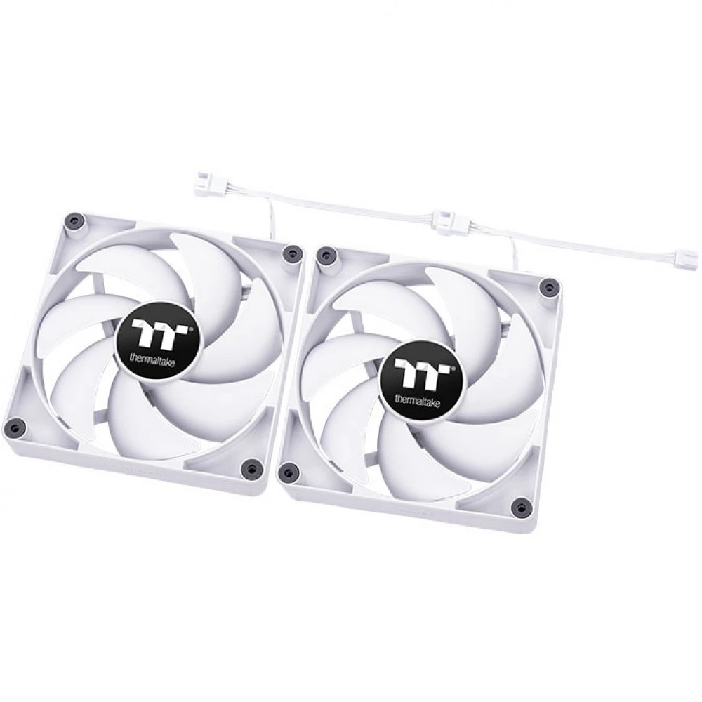 Система охлаждения Thermaltake CT140 PC Cooling Fan White (2 pack) CL-F152-PL14WT-A Для системного блока