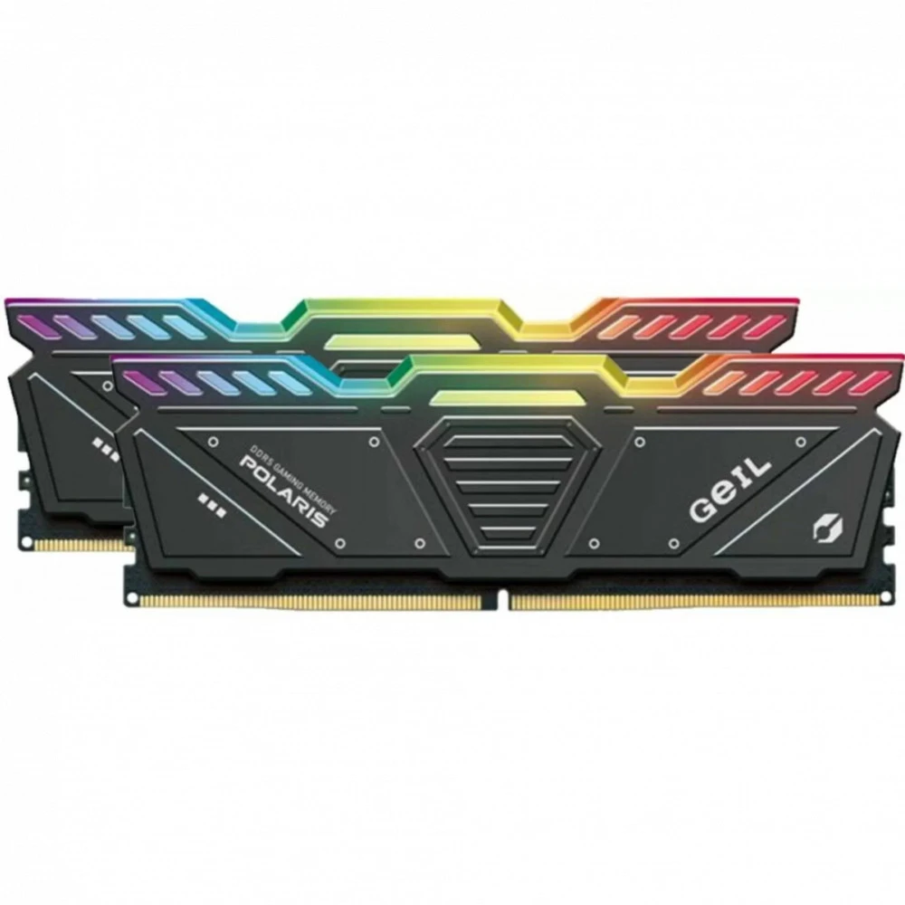 ОЗУ Geil POLARIS RGB Titanium Gray GOSG532GB5600C38ADC DIMM, DDR5, 32 Гб (2 х 16 Гб), 5600 МГц