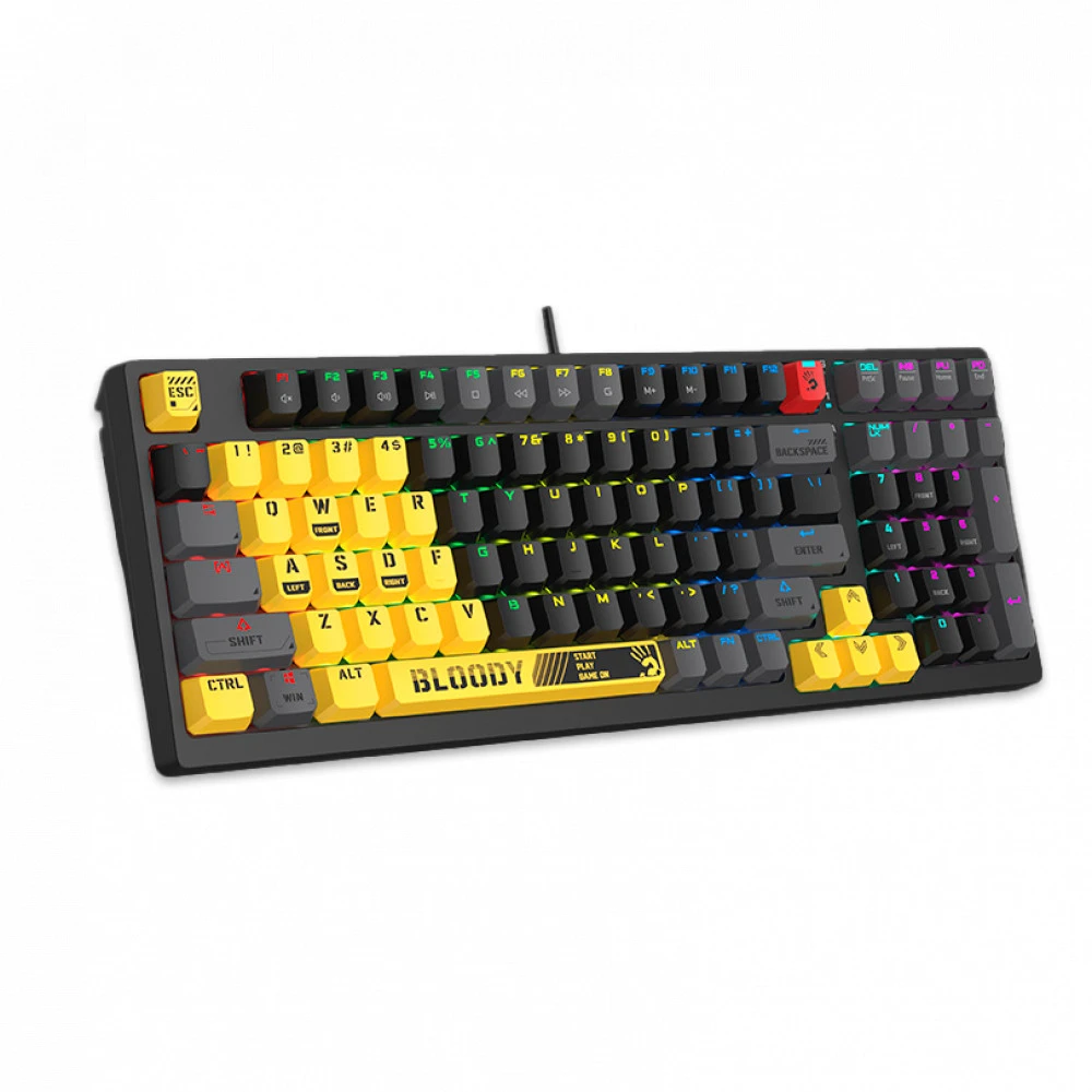 Клавиатура A4Tech S98-Lime Проводная, USB