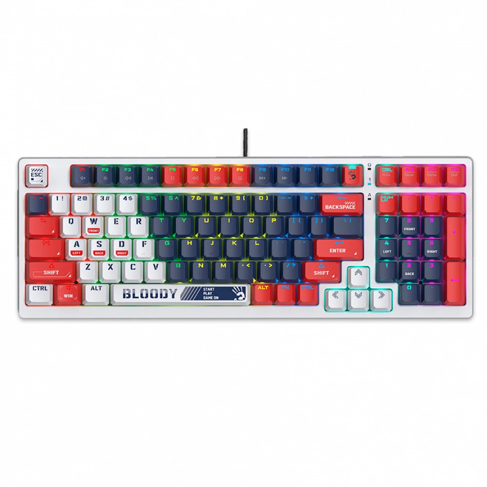 Клавиатура A4Tech S98-Navy Проводная, USB