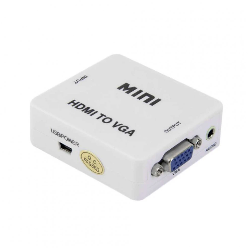 Кабель интерфейсный NO NAME Конвертер HDMI на VGA Adapter Mini 0000840