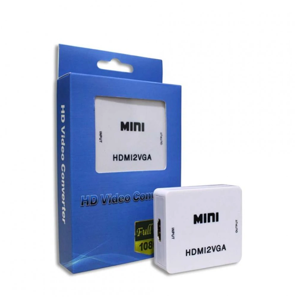 Кабель интерфейсный NO NAME Конвертер HDMI на VGA Adapter Mini 0000840