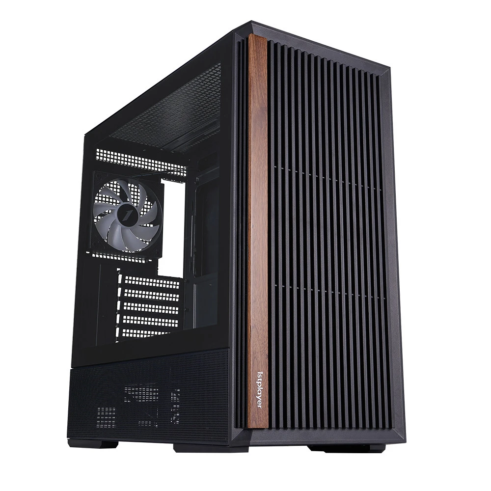 Корпус 1STPLAYER WD7 Black WD7-BK-4FA7-2FA7R Mid-Tower
