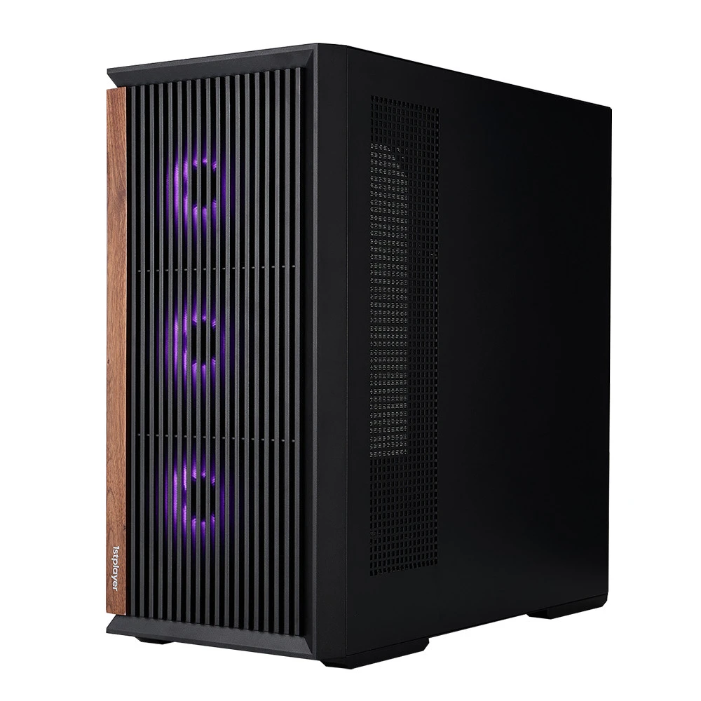 Корпус 1STPLAYER WD7 Black WD7-BK-4FA7-2FA7R Mid-Tower