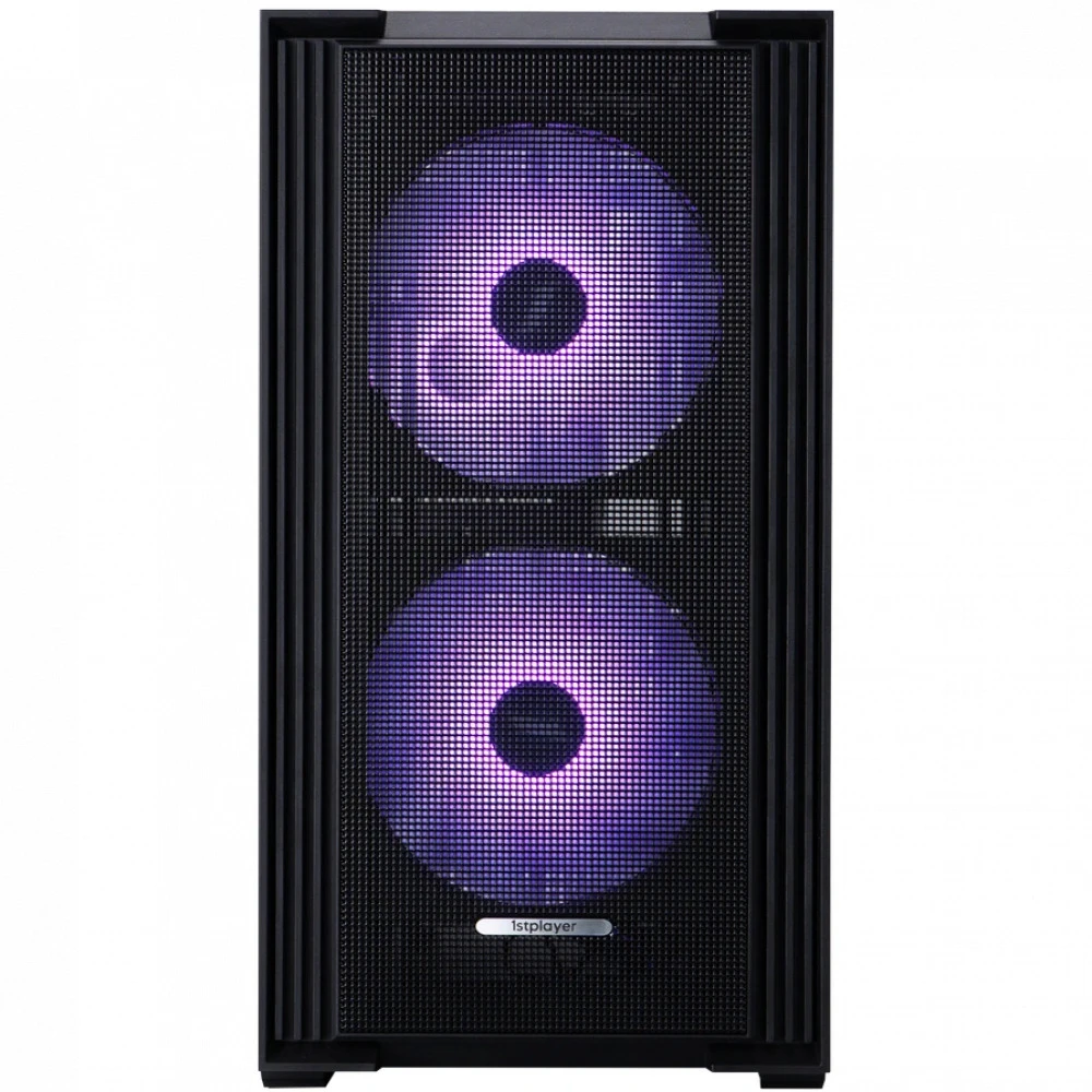 Корпус 1STPLAYER AU6 ARGB Black AU6-BK-2FA7-14-2FA7R-1FA7 Mini-Tower