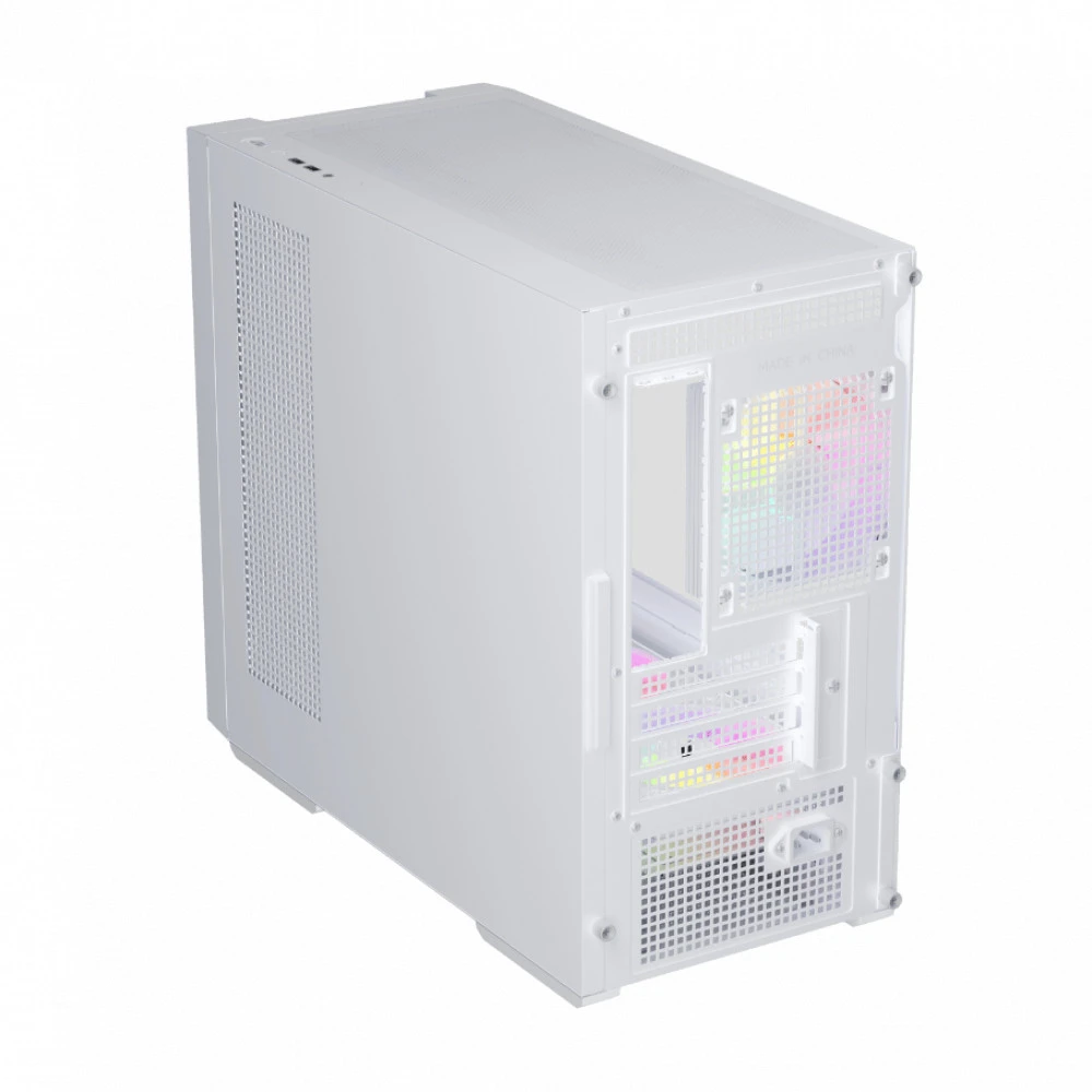 Корпус 1STPLAYER AU6 White AU6-WH-2FA7-14-W-2FA7R-W-1FA7-W Mini-Tower