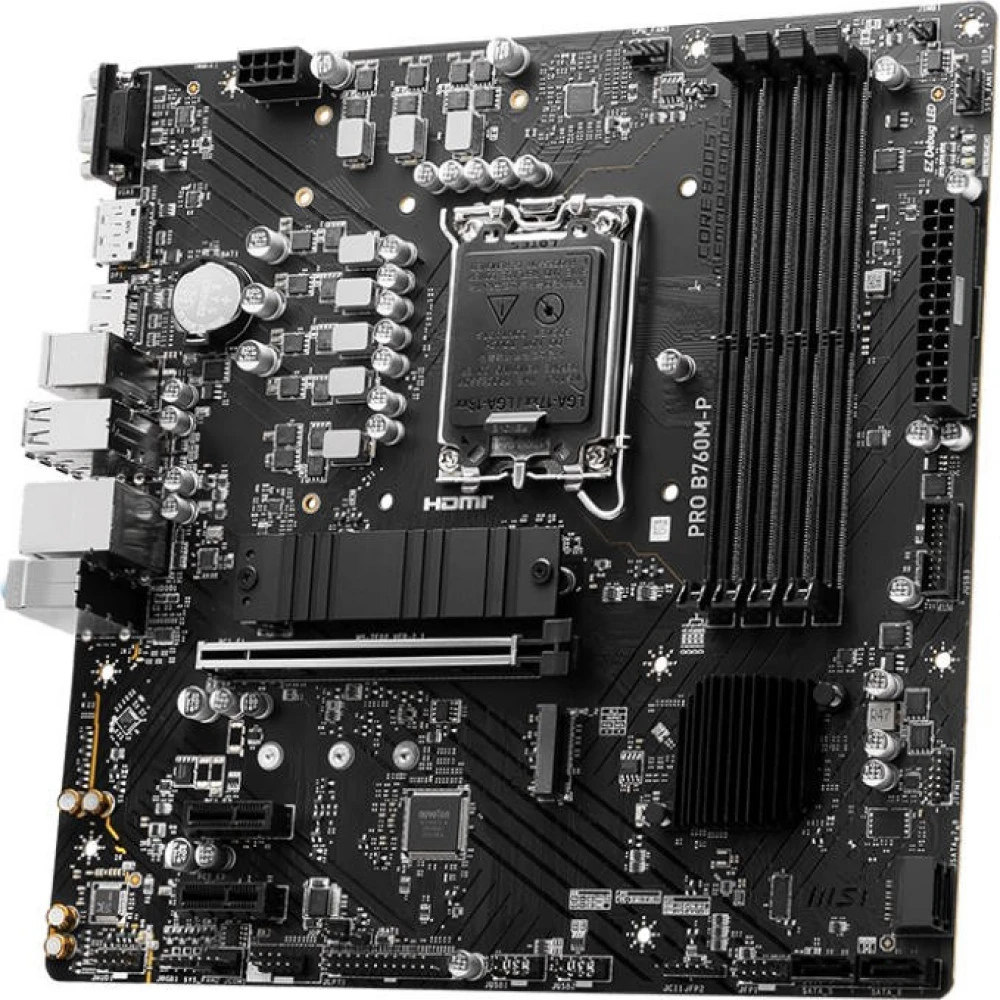 Материнская плата MSI PRO B760M-P Micro-ATX, LGA 1700