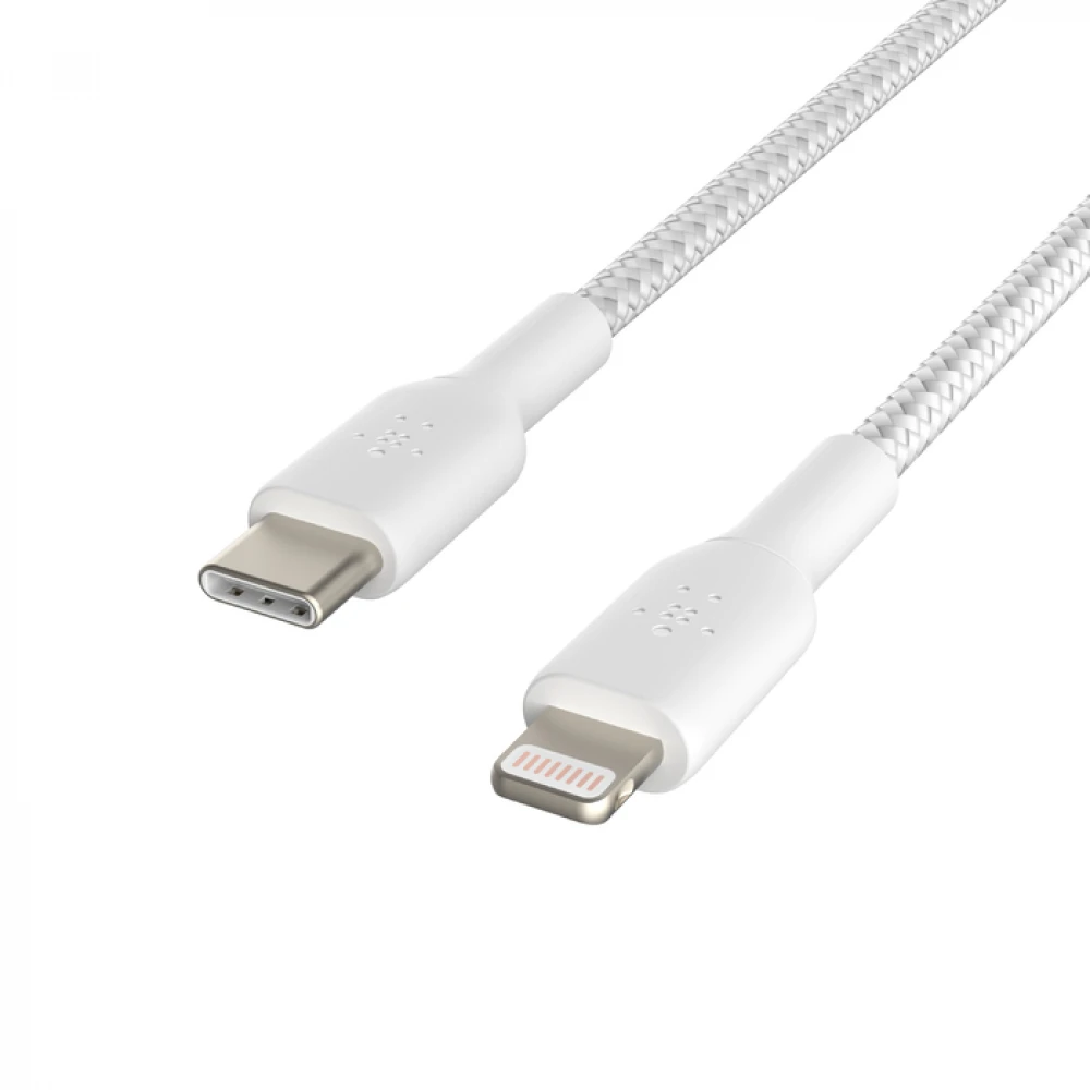 Кабель интерфейсный Belkin BOOST CHARGE™ Lightning to USB-C Cable_Braided CAA004bt2MWH USB Type C - Lightning (8pin)
