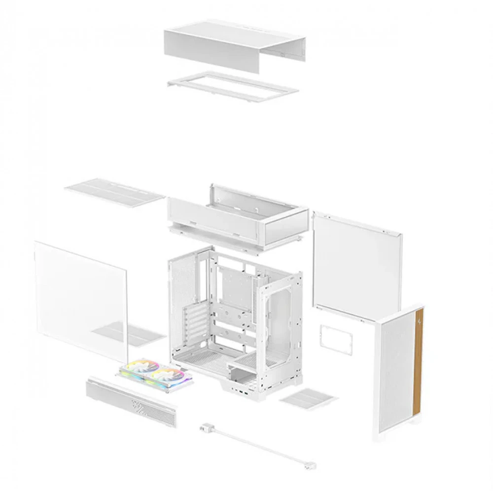 Корпус Deepcool CL660, R-CL660-WHNNA0-G-1 Mid-Tower