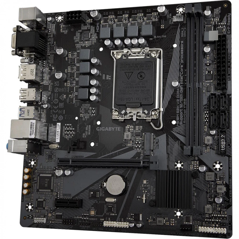 Материнская плата Gigabyte H610M S2H V2 DDR4 Micro-ATX, LGA 1700