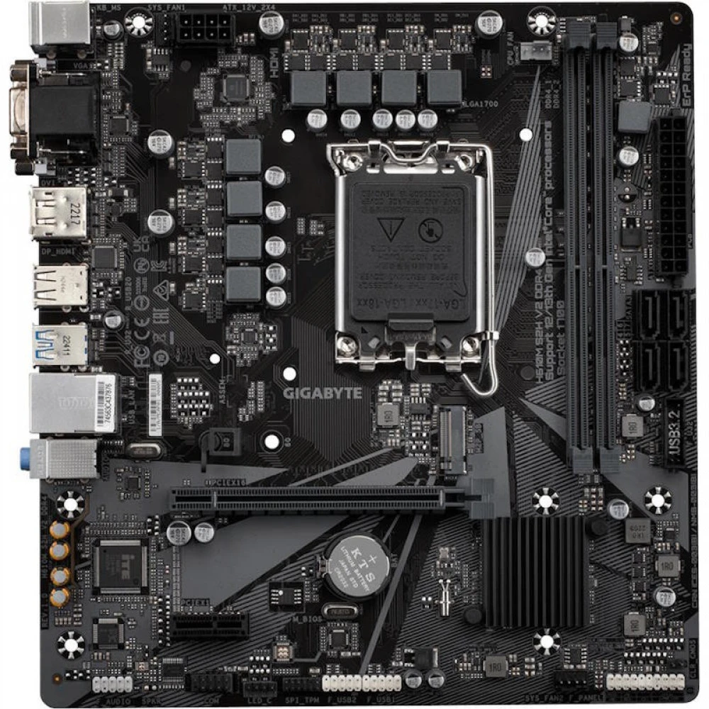 Материнская плата Gigabyte H610M S2H V2 DDR4 Micro-ATX, LGA 1700