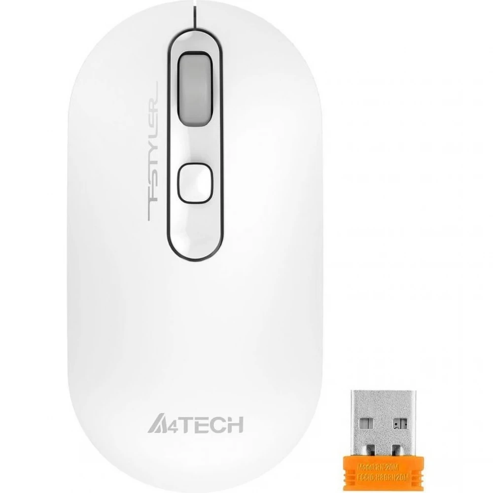 Мышь A4Tech FSTYLER FG20S WHITE FG20S USB WHITE Бюджетные, Беспроводная